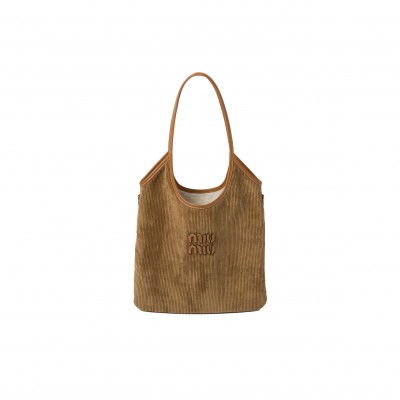 MIU MIU IVY CORDUROY SHOPPING BAG 5BG231 (40*35cm)